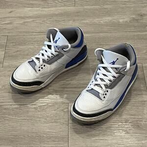 Nike Air Jordan 3 Retro Mid Racer Streetwear Blue Mens Size 8.5 CT8532-145